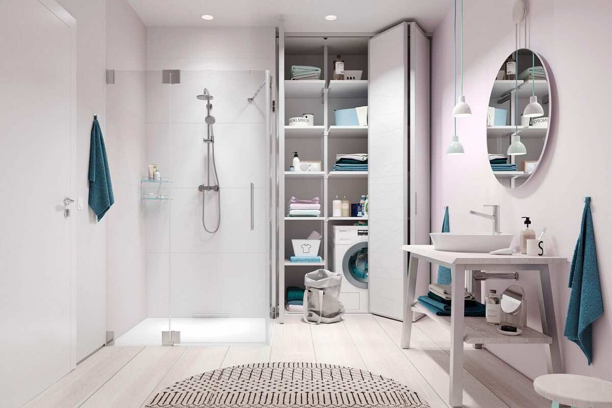 Зеркальные раздвижные двери с разделителями для гардеробной комнаты