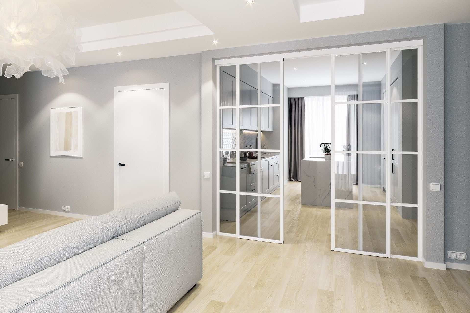 Перегородка для разделения рабочих мест парикмахеров и стилистов 80x270 см