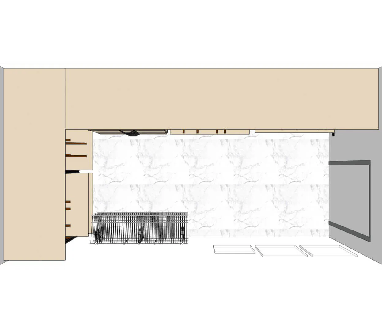 Прихожая Stilos Black с алюминиевыми профилями и индивидуальным дизайном