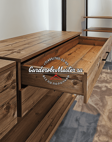 Выдвижной деревянный Выдвижной деревянный ящик с интегрированной системой хранения